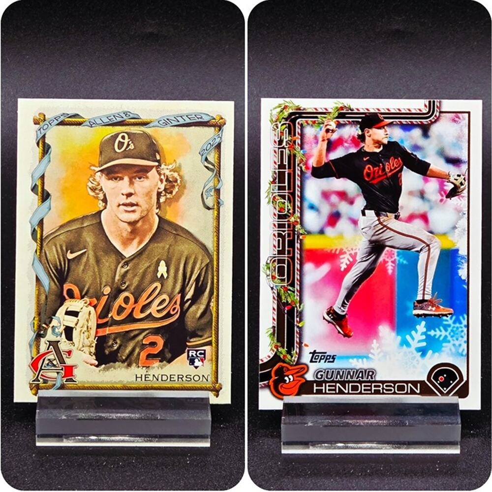 Gunnar Henderson Topps Allen Ginter Holiday Cookie RC Baltimore Orioles Rookie